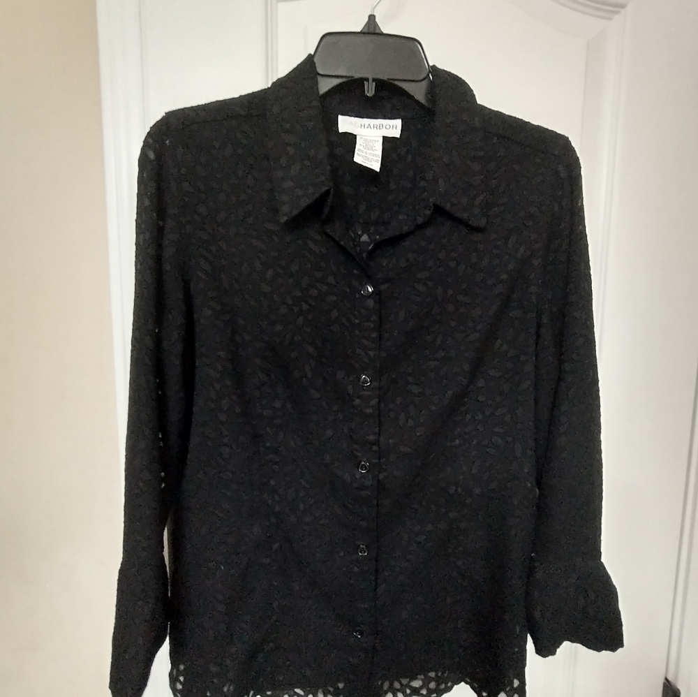 Sag Harbor  Button Down Blouse